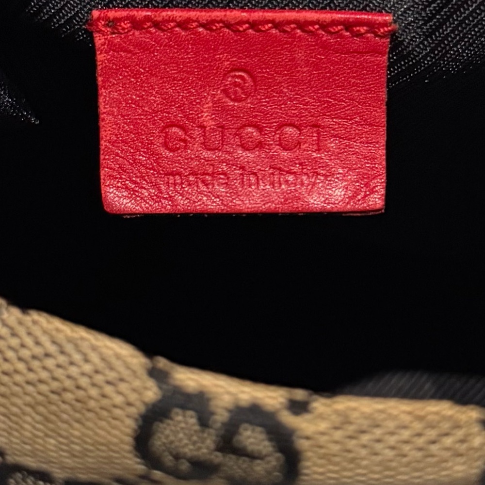 Vintage Gucci GG Canvas Pochette Mini Bag Vanity - Picture 13 of 14